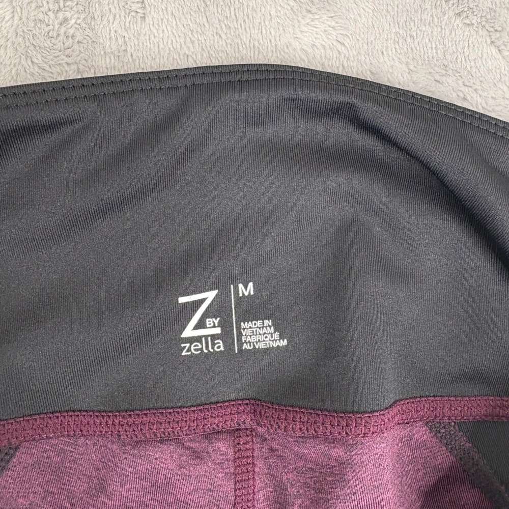 Z by Zella Womens Medium Crop Capri Leggings Active Workout Fitness Gym Mesh - Picture 11 of 12